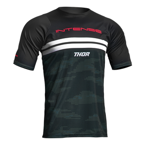 INTENSE THOR Short Sleeve Camo Black Jersey