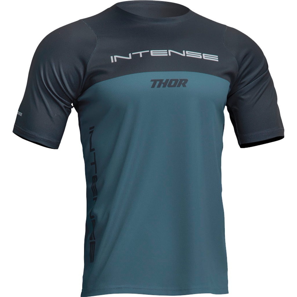 INTENSE x THOR Assist Censis Teal/Midnight Short Sleeve Mountain Bike Jersey