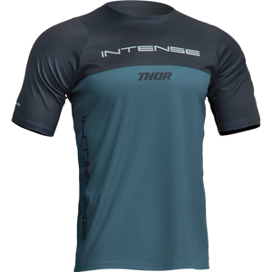 INTENSE x THOR Assist Censis Teal/Midnight Short Sleeve Mountain Bike Jersey